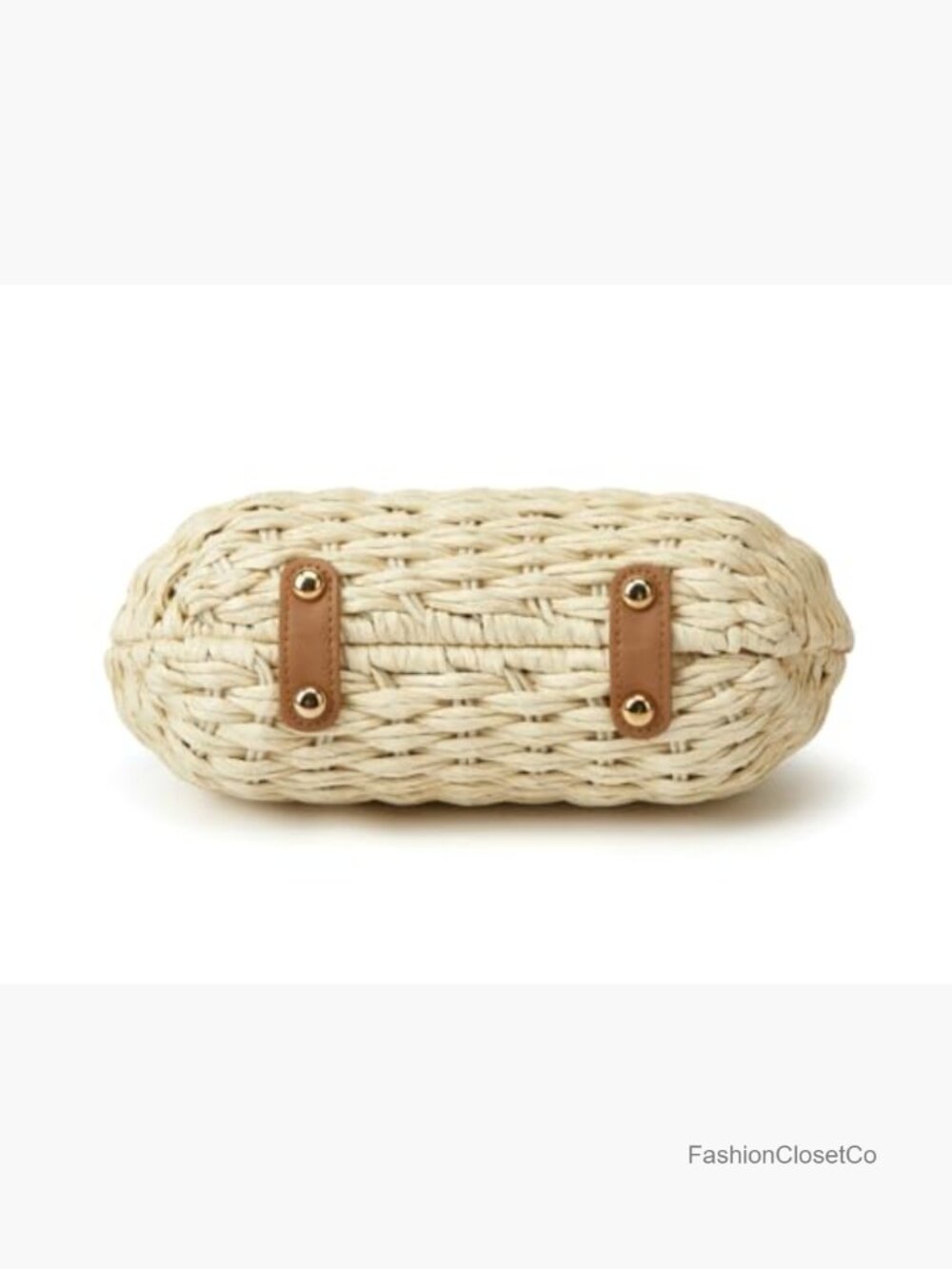 Straw Shoulder Handbag Beach Tote Crossbody Hobo Purse Summer - Picture 5 of 7